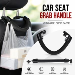 Car Headrest Grab Handle Safety Assist Strap Universal ABS EVA Hook For Elderly Kids Passenger