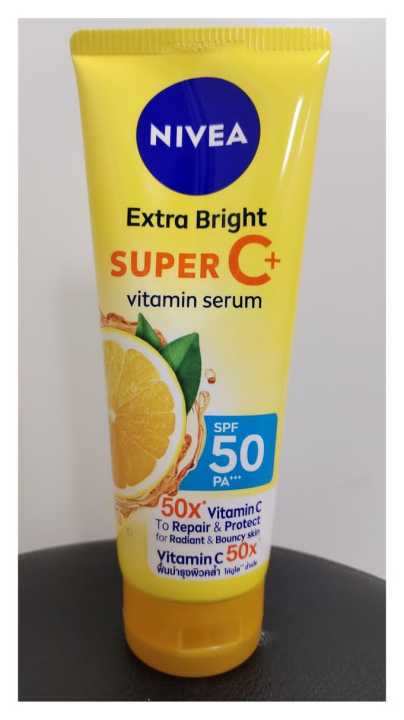 Nivea Extra Bright Super C+ SPF50 180gm | Lazada