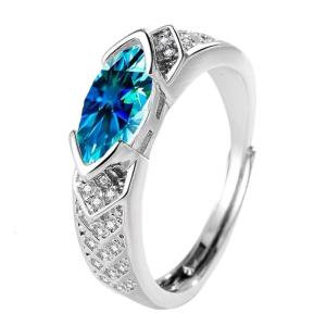 Adjustable Size Lymphatic Zirconia Rings with Moissanites Fashion Accessory for Daily Wear and Special Occasions