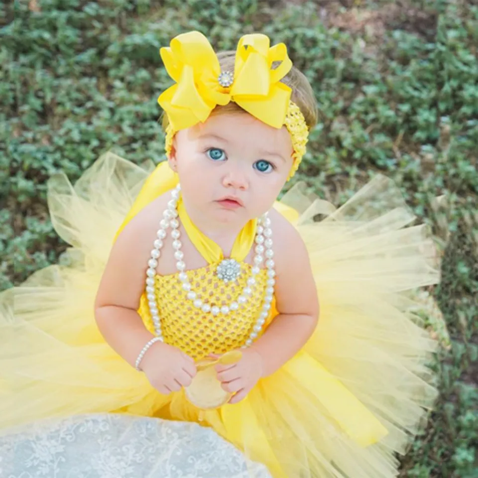 Baby 2025 yellow dresses