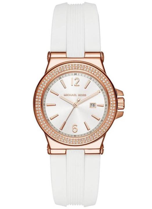 Michael kors hot sale white silicone watch