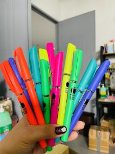 1box/12pcs Random Color 0.5mm Economic Black Gel Pen