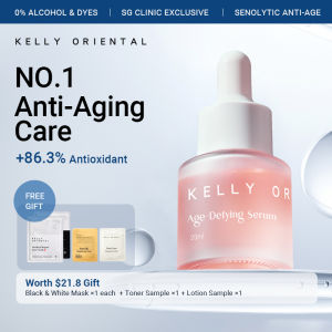 Kelly Oriental Power Lift Firming + Hydrating + Soothing + Acne Relief Serum Set | Anti-Wrinkle Deep Moisturizing Calm Redness & Oil Control | Complete 30-Day Skincare Kit | Clinic-Grade