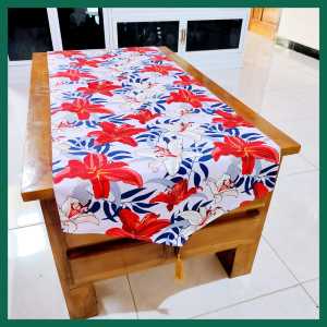 OIKU Taplak Meja Kanvas 50x150cm-Table Runner-Taplak Meja Modern-Taplak Meja Motif-Taplak Meja Ruang Tamu
