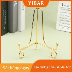 YIBAR Vàng sắt hiển thị đứng Craft Bracket cuốn sách chủ ảnh bệ Bát món ăn khung hình ảnh tấm Giá vẽ lưu trữ trang trí