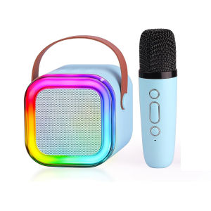 xqxm Speaker dan Microfon mini karaoke portable anak anak dan dewasa bluetooth wireless Nirkabel