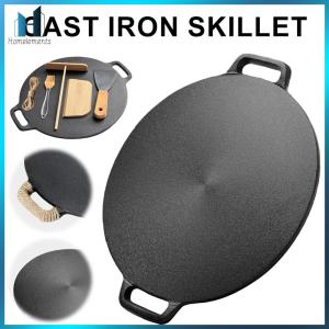 【Homelements】กระทะแพนเค้กกระทะเหล็กกลมพร้อมที่จับสำหรับห้องครัวบ้าน