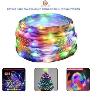 Dây Đèn LED Trang Trí Ngọc Trai 16 Triệu Màu Có App Điều Khiển Cảm Biến Theo Nhạc Dây Dài 10m- 20m