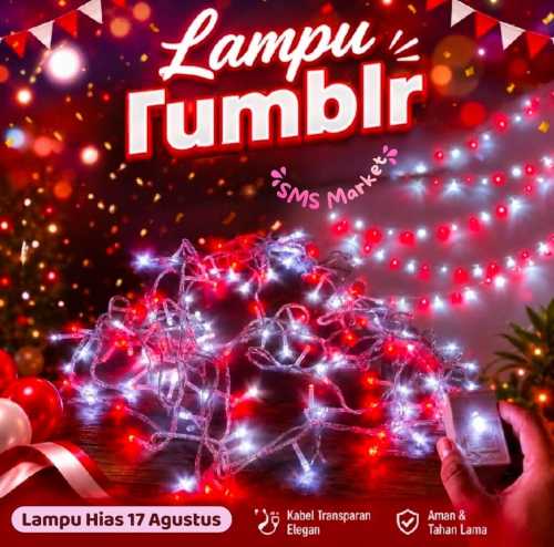 Rekomendasi Jenis Lampu Kelap-Kelip 10 Meter Merah Putih untuk Kamar Estetik