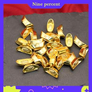 Nine percent 10 cái thỏi vàng Trung Quốc Nhân Dân tệ Bao sự giàu có bức tượng vàng thỏi trang trí trang trí trang trí năm mới thanh may mắn tiền Thịnh Vượng