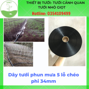 DÂY TƯỚI PHUN MƯA AMZ PHI 34MM NHẬP Khẩu CAO CẤP - Có Đục Lỗ