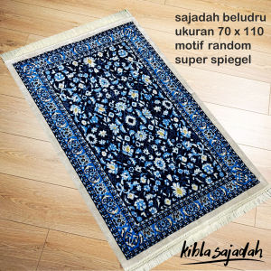 SAJADAH BELUDRU TERBARU DENGAN MOTIF TERBARU YANG ELEGAN/UKURAN 70X110/SUPER SPIEGEL/OLEH OLEH HAJI UMRAH/SABLON SAJADAH