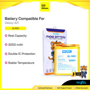WIXEL Baterai Samsung Galaxy A01 A015 A015F QL1695 Double Power Original Batre Batrai Battery SM-A015F HP Handphone Ori
