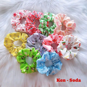 [ ẢNH SHOP TỰ CHỤP] Combo 10 cái cột tóc Scrunchies + Tặng kèm quà ngẫu nhiên