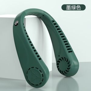【In stock】Portable Neck Fan USB Rechargeable Bladeless Fan Fast Cooling Silent 5-Speed ​​Adjustable Outdoor Camping