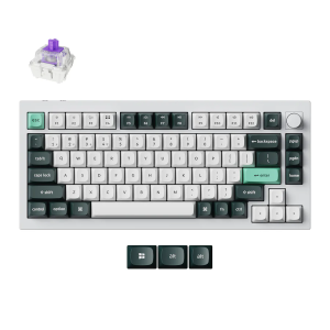 KEYCHRON Q1/Q3/Q5/Q6 HE QMK WIRELESS CUSTOM HALL EFFECT GAMING KEYBOARD PURPLE SWITCH