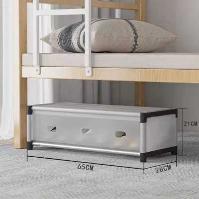 JOVNO 7Layers Shoe rack with cover Stainless Shoe Storage organizer Easy assembly Shoe Storage Box