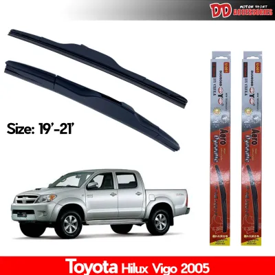 ที่ปัดน้ำฝน ใบปัดน้ำฝน ซิลิโคน ตรงรุ่น Toyota Vigo 2005-2011 ไซส์ 19-21 ยี่ห้อ Diamond กล่องแดง