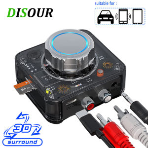 DISOUR Bluetooth 5.0 Audio Receiver 3D Stereo Wireless Adapter TF Card RCA 3.5mm AUX Jack For Car kit Wired Speaker Headphone