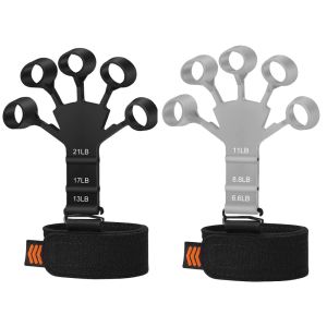 Suolaer 2Pcs Finger Exerciser Finger Gripper for Gutiar Piano 6 Resistant Levels Recovery Physical Tools Hand Strengthener For Patient Adjustable Hand Strengthener for Hand Therapy
