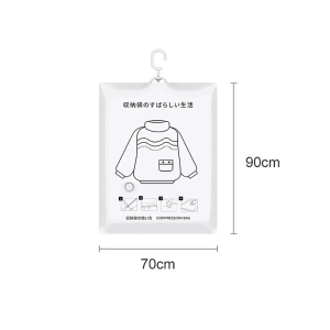 Hanging no-extraction down jacket vacuum storage bag Hanging Vacuum Organizer Closet hanging vacuum storage bag for jacket vacuum storage bag with hanger Clothes vaccum with hanger hanging compression bag