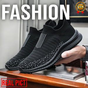 Sepatu Formal Pria Slip-On Motif Polos Hitam Elegan HIgh Quality - 886