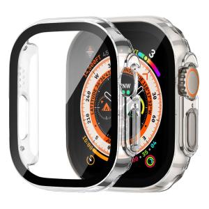 Waterproof Case for Apple Watch Ultra Screen Protector Case 49mm Straight Edge Cover iWatch series 8 SE 7 4 45mm 41mm 44mm 40mm