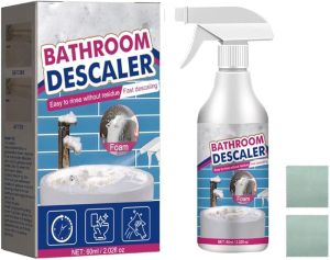 2024 New Acssart Bathroom Descaler Stubborn Stains Cleaner Bathroom Foam Cleaner Spray Limescale Cleaner for Shower Room Bathtub Glass All Purpose Rinse Cleaning Foam for Bathroom