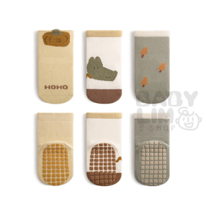 [Ready Stock] Nemo Baby Cotton Breathable Medium Long Socks (3Pairs/Pack) for Baby Toddlers 童袜纯棉透气宝宝婴儿童袜子
