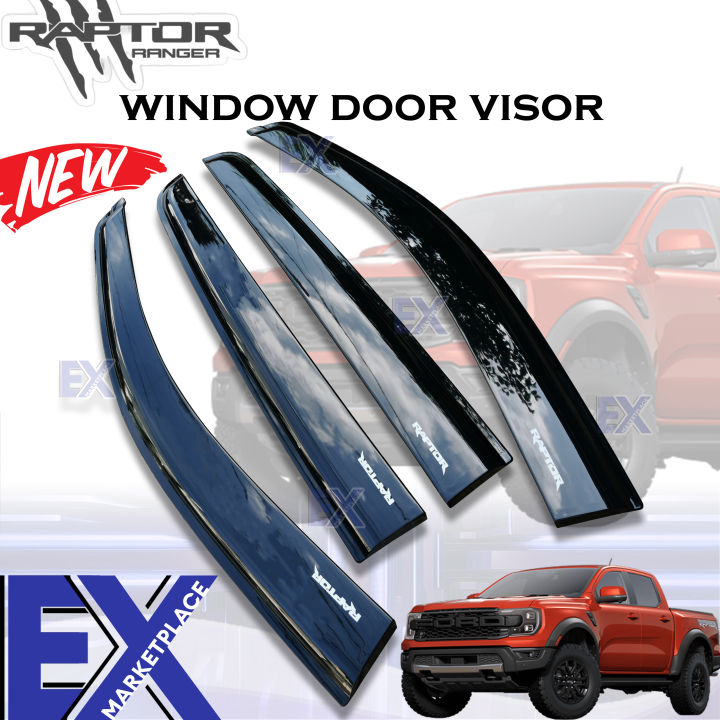 Ford Next-Gen Ranger RAPTOR 2023-2024 Window door visor INJECTION TYPE ...