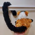 Red Ruffed Lemur Plush Soft Toy Realistic Safari Animals Stuffed Toy. 