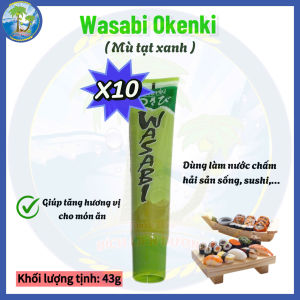 [Combo 10 chai] Mù tạt xanh Wasabi Okenki dùng chấm hải sản..
