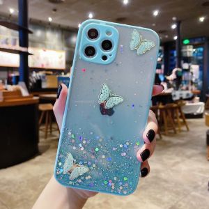 Redmi 9T 10 10C Camera protect glitter bling transparent butterfly case casing cover fon sarung 手机壳