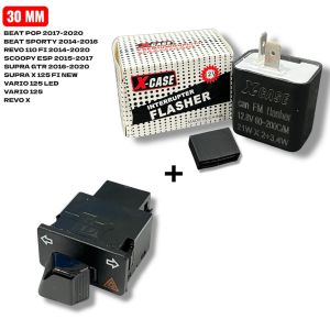 FLASHER FLASER SEIN PLUS SAKALR SEN HAZARD 30MM HONDA VARIO BEAT SCOOPY DLL HS55