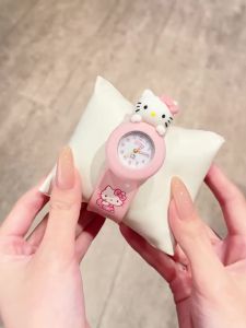ZGO x Sanrio Hello Kitty Childrens Kids Watch Pop Ring Waterproof 5~12 Years Old Girls Melody Watch 307