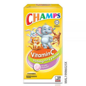 CHAMPS VITAMIN C + LYSINE 100S