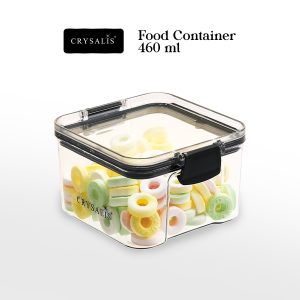 CRYSALIS Food Container Square Food Canister Food Keeper Storage PP Plastic with Silicone Gasket Airtight Leak proof