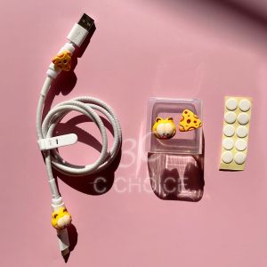 OPPO Charger Cover charger Protector DIY Astronaut cable winder for OPPO 10W 18W 20W 30W 33W 65W 67W 80W transparent TPU SOFT protective cable winder USB Port to Type c Port for Realme V5 X7 Pro oppo Reno5 Pro+/Reno5 Pro/Reno 5/ Reno 5K [cchoice]