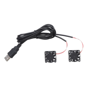 USB Powered 5V Cooling Fan 10200RPM Low Noise 29DBA For 3D Printer PC Electronic Devices Cooling 2 Fan Design