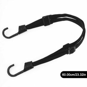 SEAMETAL Motorcycle Elastic Helmet Strap Rope Motor Multi-purpose Luggage Fixing Rope With Hooks Aadjustable Bike Rope 60cm/90cm