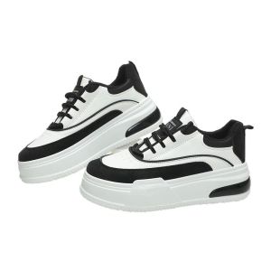 Jeno Sepatu Sneakers Wanita Kasual Sport High Shoes Fashion Korea White Grey Sepatu Kets Kekinian Sepatu Sneakers Wanita Casual Fashion Wanita Korea Sepatu Sneakers Tinggi Sneaker Putih Cewek Import Sepatu Model Kekinian