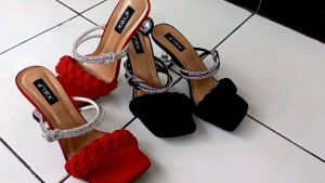 TERBARU 2022 Sandal Wanita Heels Kaca Kepang Tali Blink Blink SH 12: Pengenalan