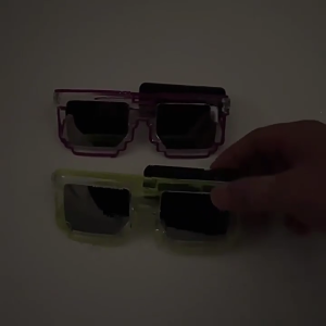 Light Up Reflective Lens Sunglasses LED Glowing Eyewears Party EyeGlasses Night Event and Music Festival Props Accessory