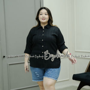PREMIUM KEMEJA OVERSIZE WANITA JUMBO BIG SIZE BAJUBUNDA LADYPRINCESS