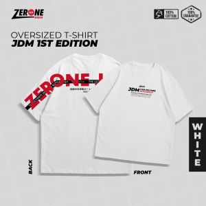 Zerone Japan Kaos Pria Distro Keren Oversized T-shirt JDM Style Cotton Combed Adem Serap Keringat
