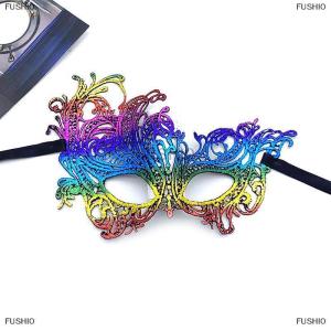[COD] FUSHI0 Halloween nửa mặt nạ sang trọng Masquerade phụ nữ ăn mặc giáng sinh bên cosplay trang trí mặt nạ mắt hộp đêm ren mặt nạ