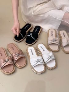 French-style elegant womens slippers new 2026 style casual versatile non-slip soft sole.