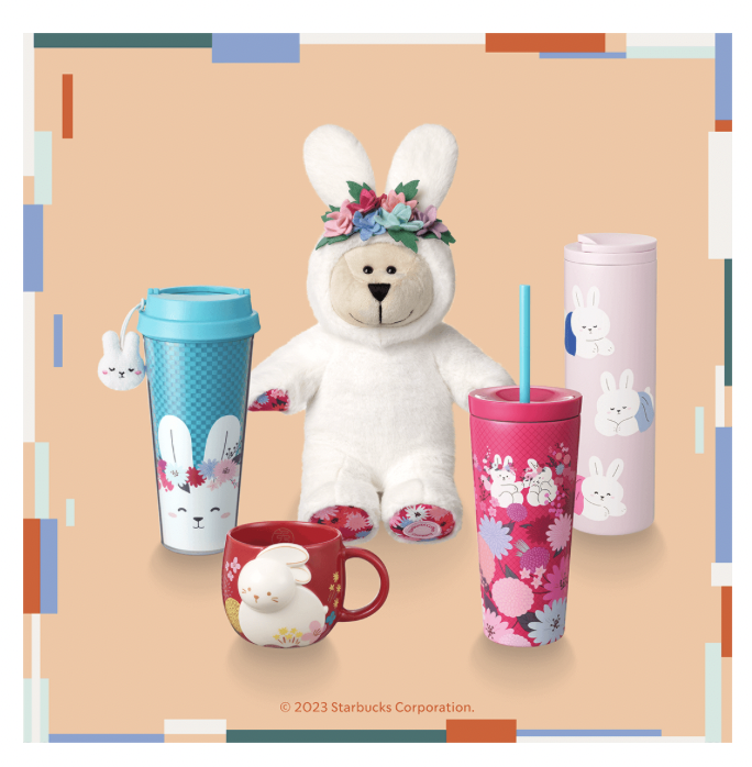 Starbucks Running Rabbit The rabbit collection 2023 (New) Starbucks ต้อนรับปีกระต่าย แก้วสตาร์ ...