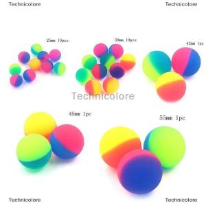 [COD] Technicolore 1/10 pcs Moonlight high BOUNCE Ball Elastic jugging Jumping Ball ของเล่นกลางแจ้งเล่นสนุก