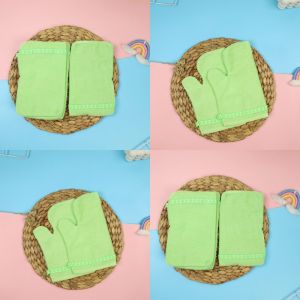 (Bahan Lebih Tebal) Washlap Sarung Mandi Bayi New Born Bayi Waslap Perlengkapan Baby Bath / Washlap Handuk Jari Kado kiosbalitafawa